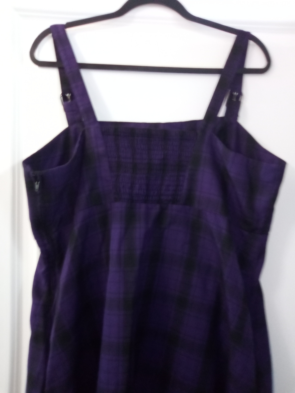 Hot Topic 90s Grunge Punk Emo Whimsigoth Dark Academia Mini Plaid Dress Size 18 - Picture 7 of 8